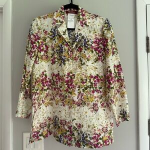 *LIKE NEW* Max Mara Studio Floral Silk Pajama Shirt